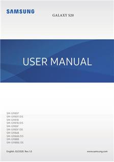 Samsung Galaxy S20 Ultra manual. Smartphone Instructions.